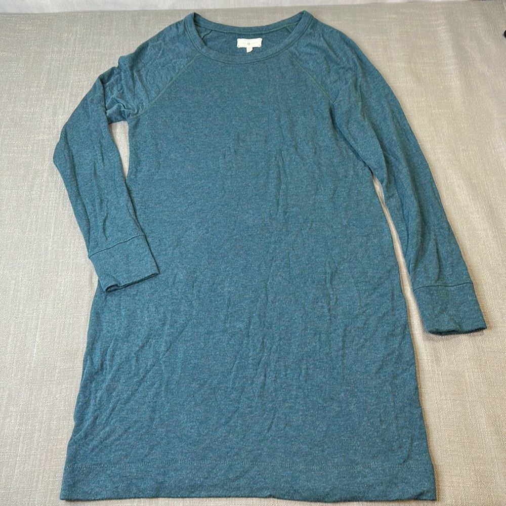 Lou & Grey Dress Womens Medium Crewneck Long Sleeve T-shirt Dress
